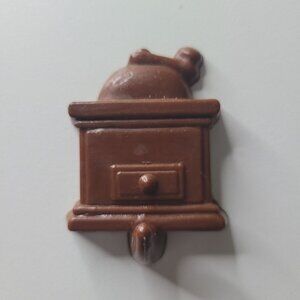 Coffee Grinder Kitchen Magnet Brown 2 Inch Plastic Hook